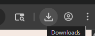 Toolbar download button