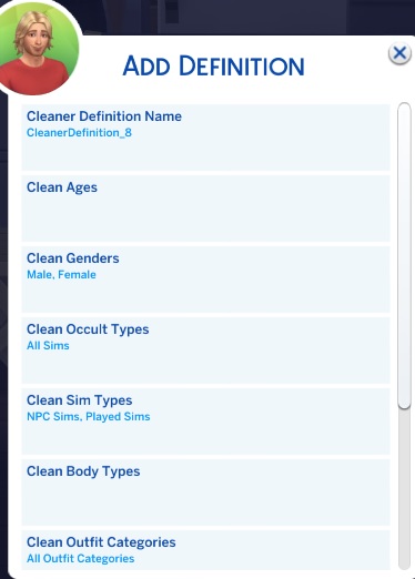 Image of MC Cleaner Add Deifinition